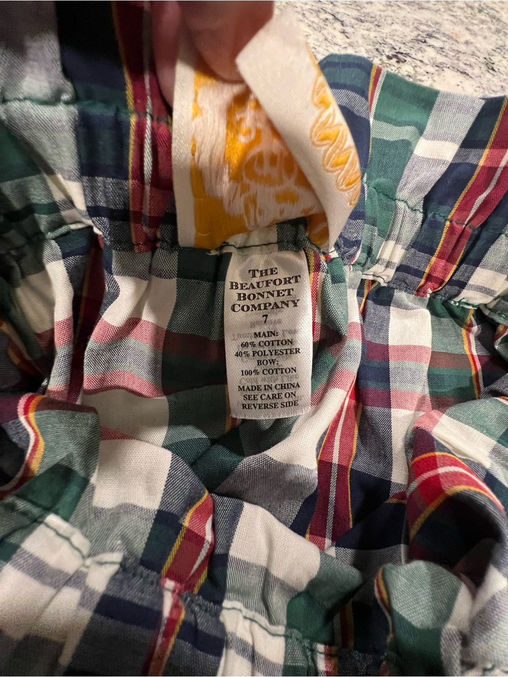 The Beaufort Bonnet company plaid skirt with bow - Picture 4 of 5